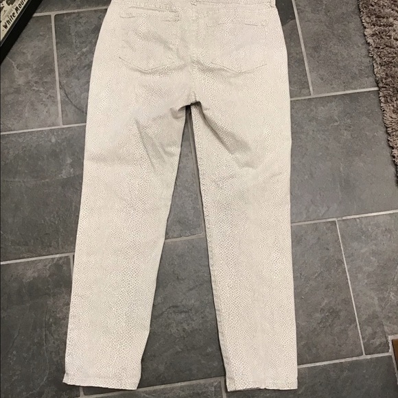 NYDJ Micro Giraffe Print Ankle Pant Tummy-Control Stretch Jeans SZ 6 - Picture 5 of 16